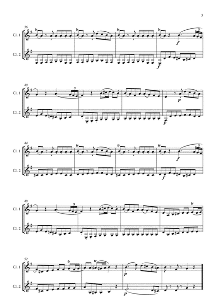 Eine Kleine Nachtmusik arranged for Clarinet Duet image number null