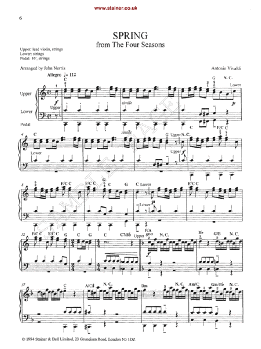 Classical Concert Organ scores gallery preview page 2