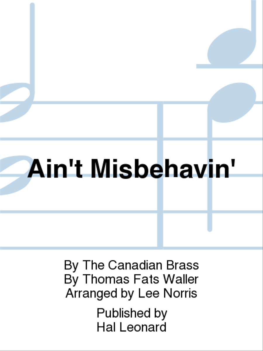 Ain't Misbehavin' Brass Quintet scores gallery preview page 1