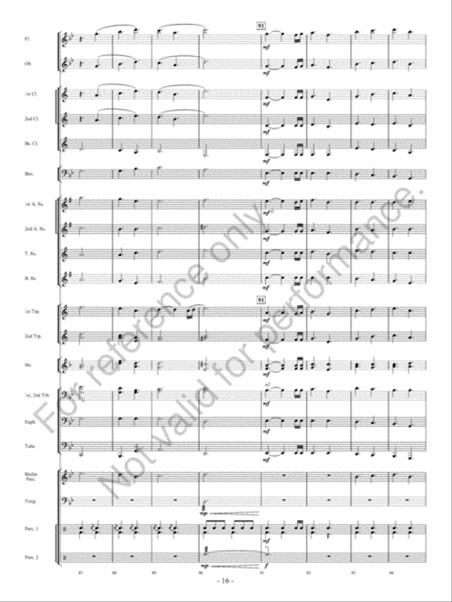 Beyond Bold Horizons Concert Band scores gallery preview page 17
