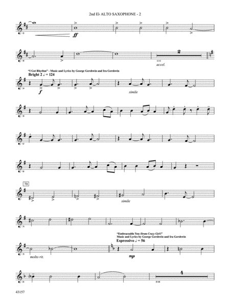 Gershwin by George!: 2nd E-flat Alto Saxophone