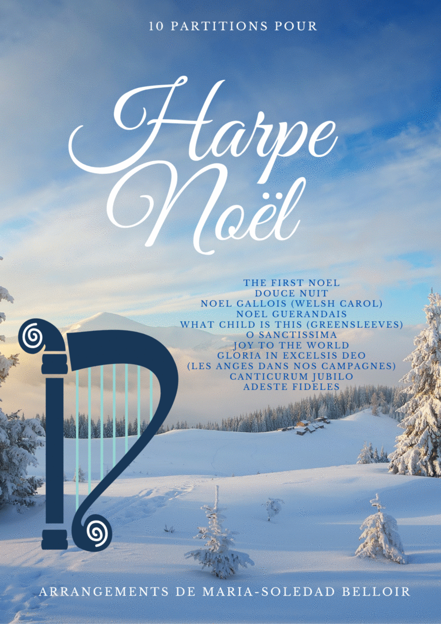 Christmas harp anthology Harp scores gallery preview page 1