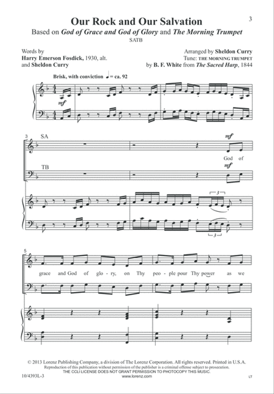 Our Rock and Our Salvation 4-Part scores gallery preview page 3