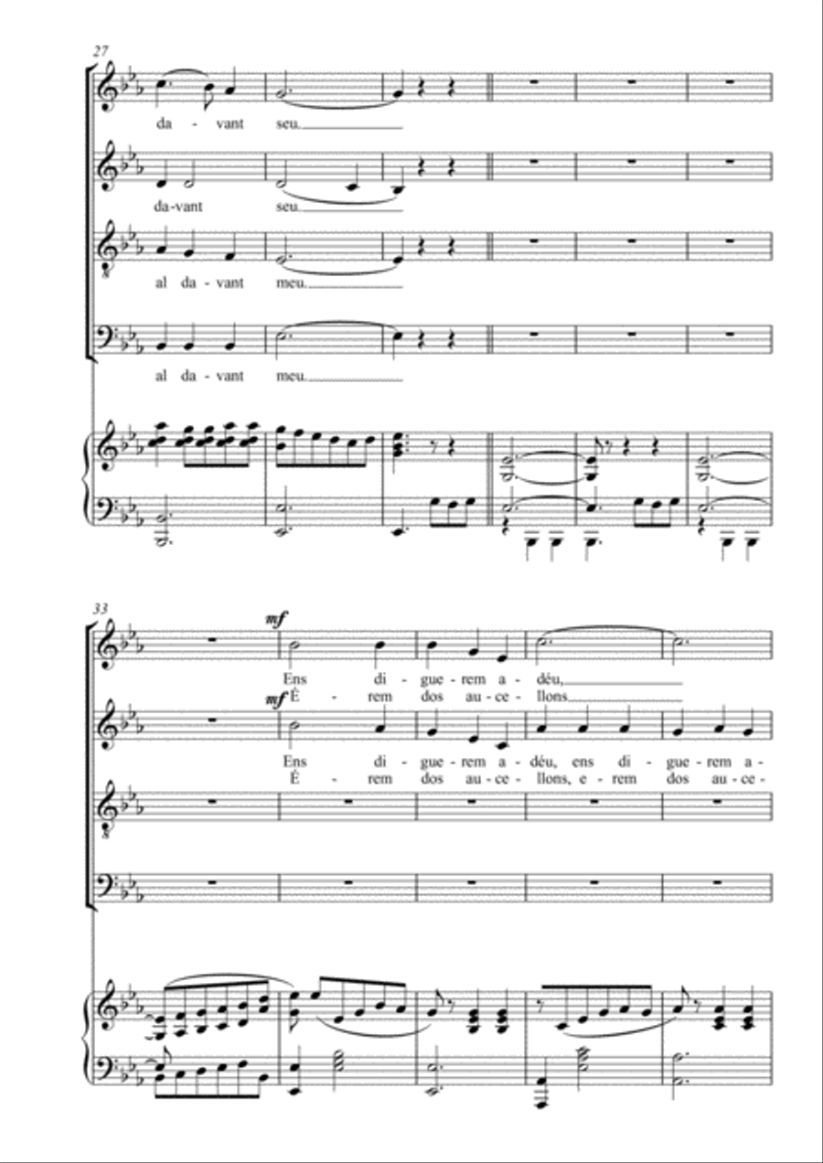 No me sap greu No me sap greu 4-Part scores gallery preview page 5