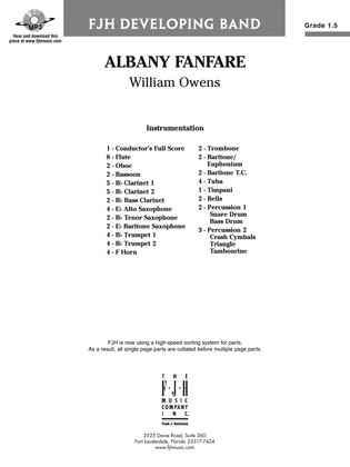 Albany Fanfare: Score