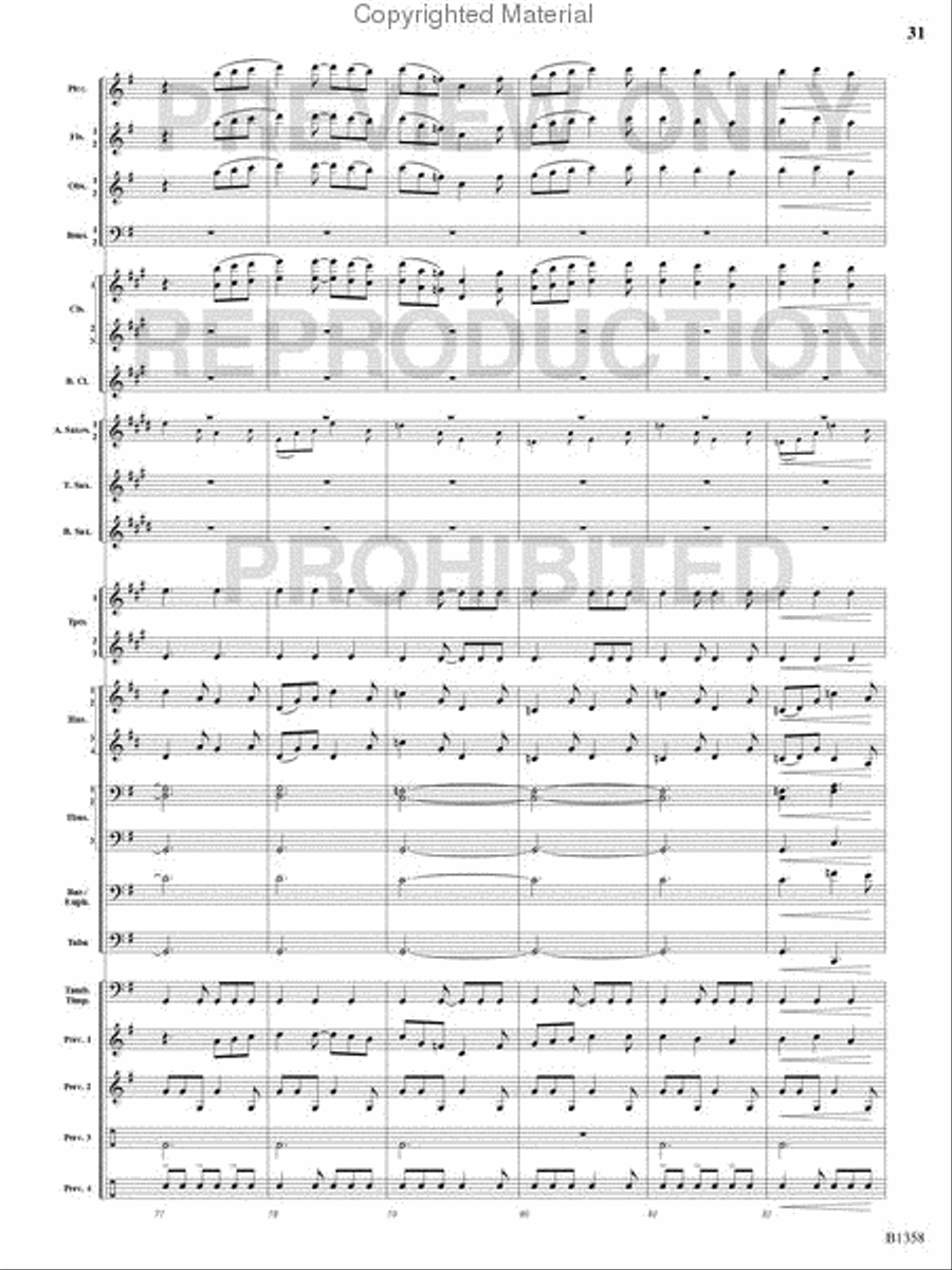 Three Celtic Dances Three Celtic Dances Concert Band scores gallery preview page 30