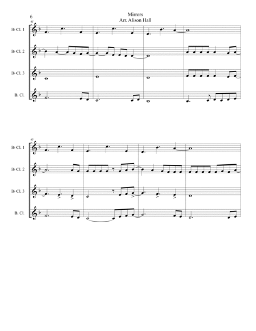Mirrors Woodwind Quartet scores gallery preview page 6