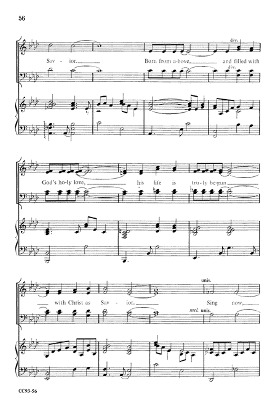 Jesus Is Born Jesus Is Born 4-Part scores gallery preview page 58