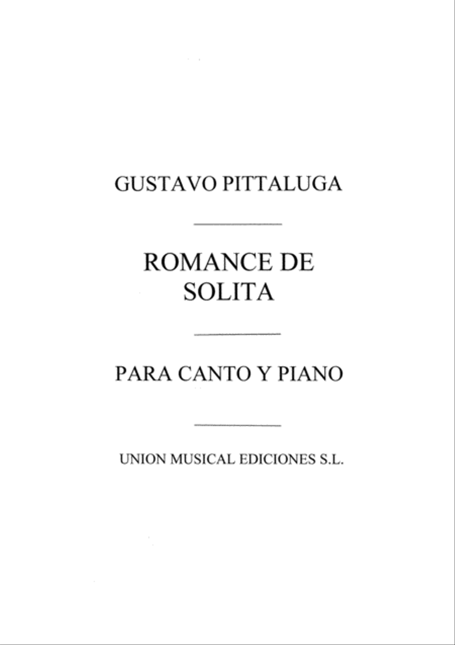 Romance De Solita de La Romeria De los Cornudos Voice Solo scores gallery preview page 1