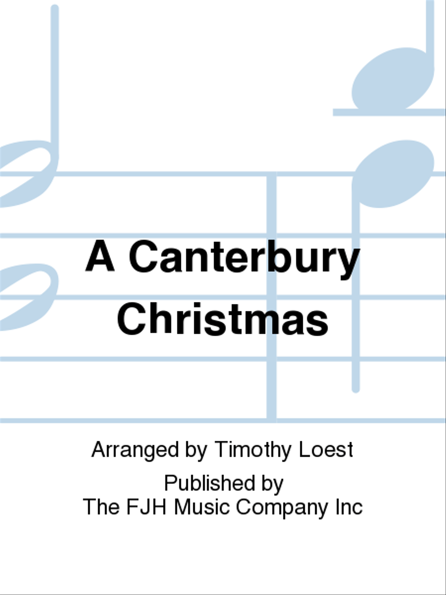 A Canterbury Christmas Concert Band scores gallery preview page 1