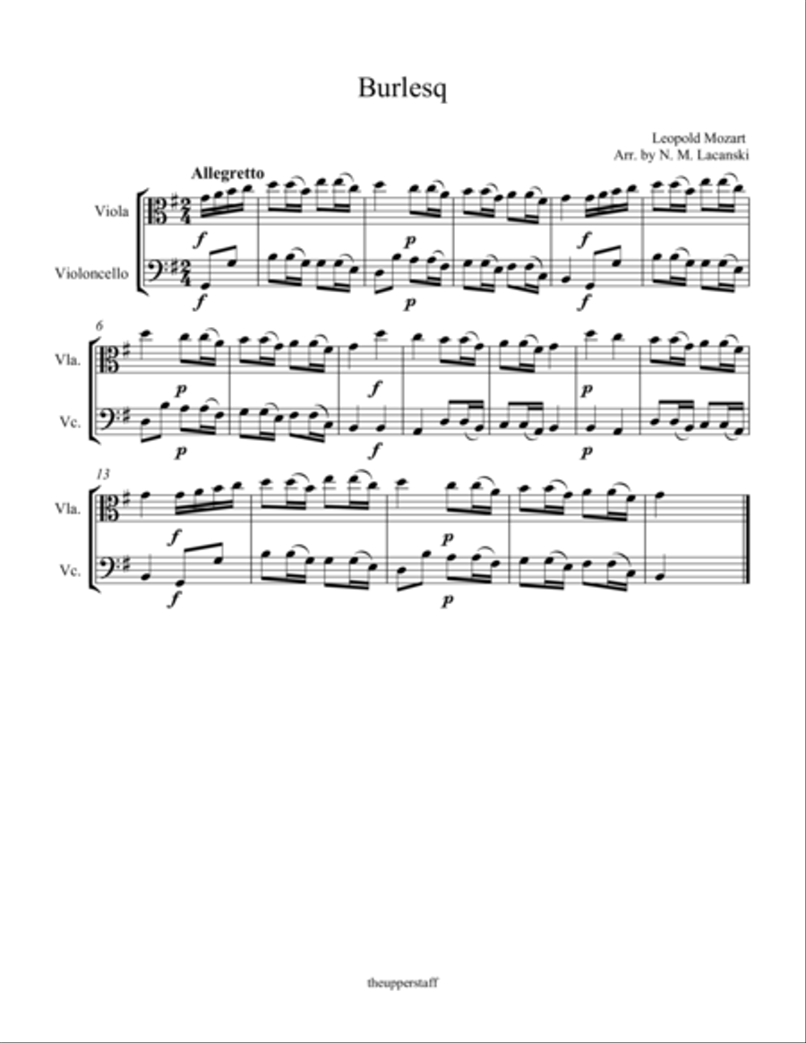 Burlesq String Duet scores gallery preview page 1