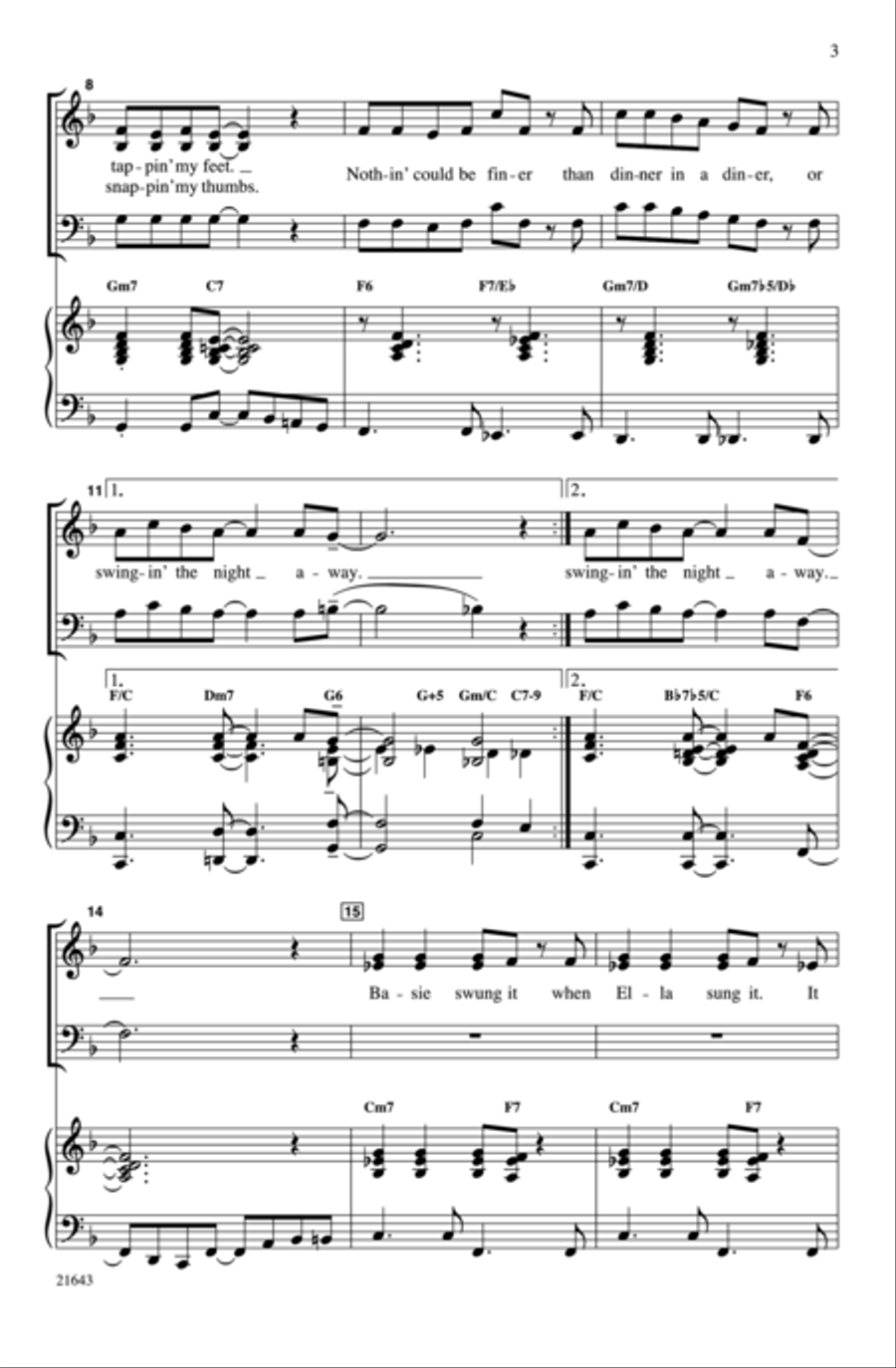 A Jazz Trio A Jazz Trio 3-Part scores gallery preview page 3