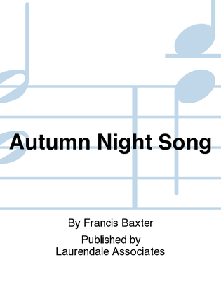 Book cover for Autumn Night Song