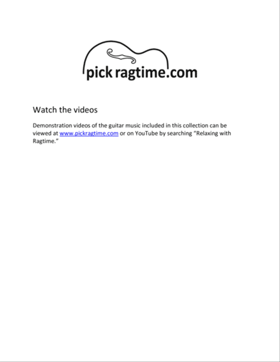 Relaxing with Ragtime Songbook, Volume 2