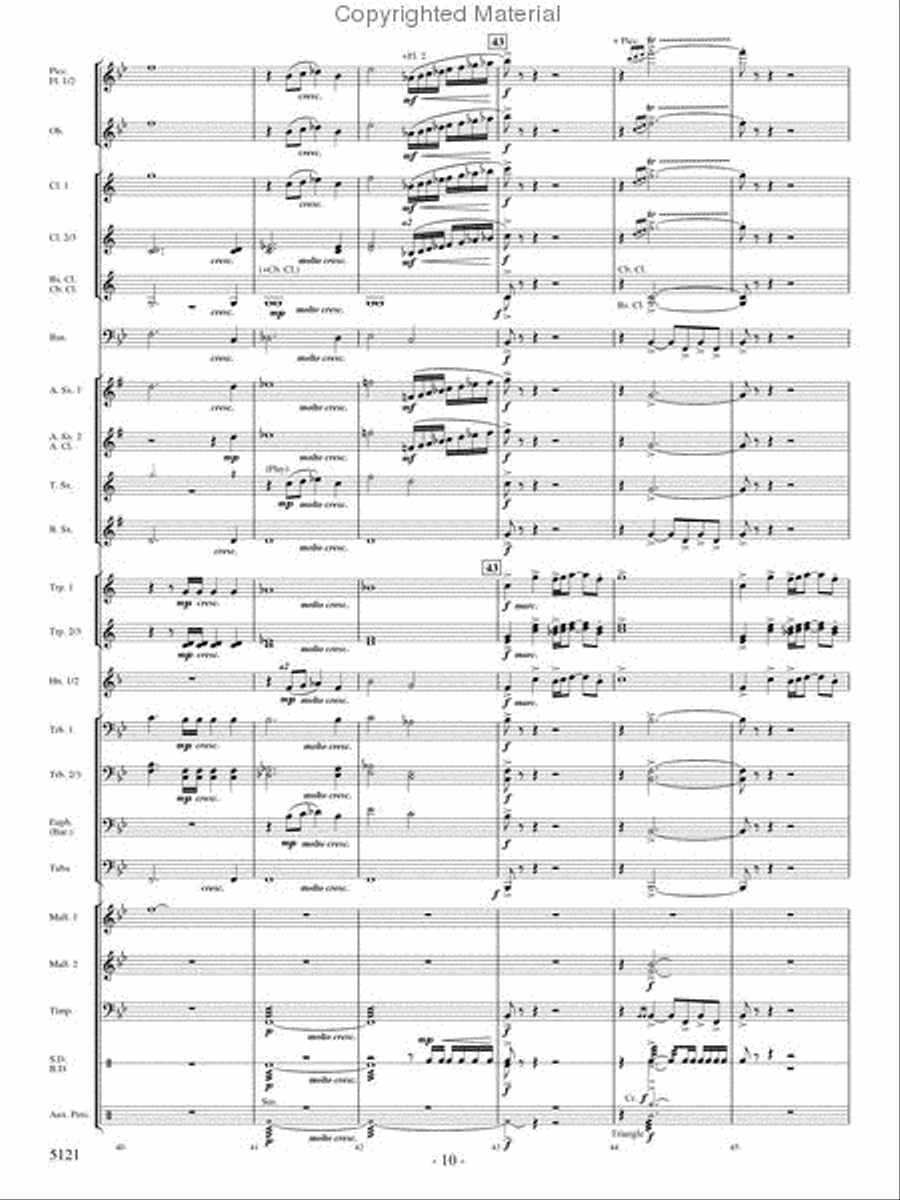Rise of the Firebird Concert Band scores gallery preview page 9