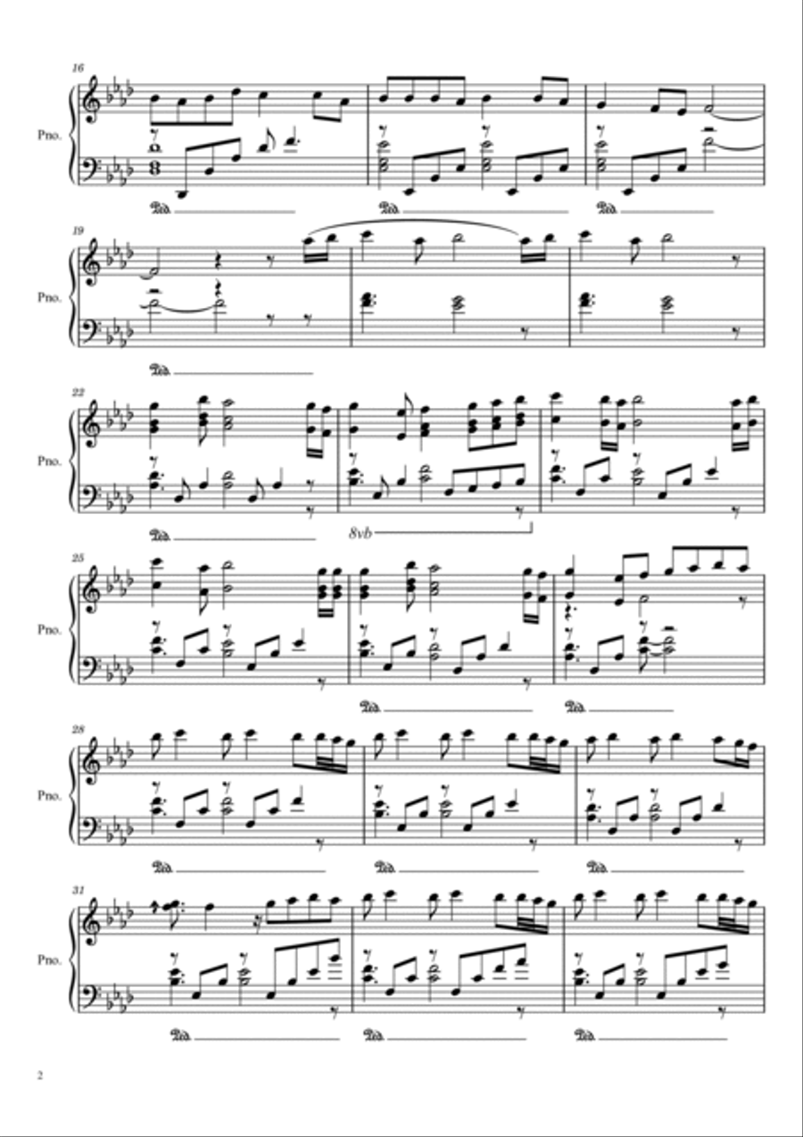 Tum Hi Ho Piano Solo scores gallery preview page 2