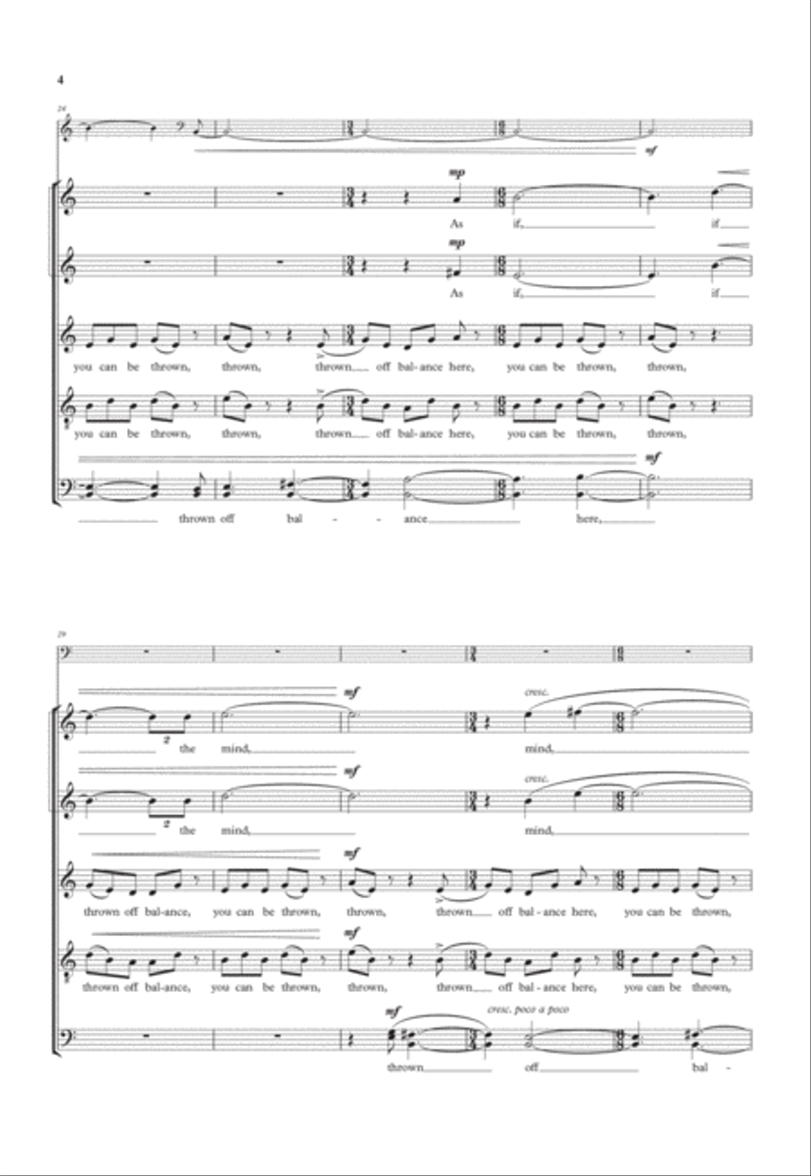 Night Flight Night Flight SSATB scores gallery preview page 4