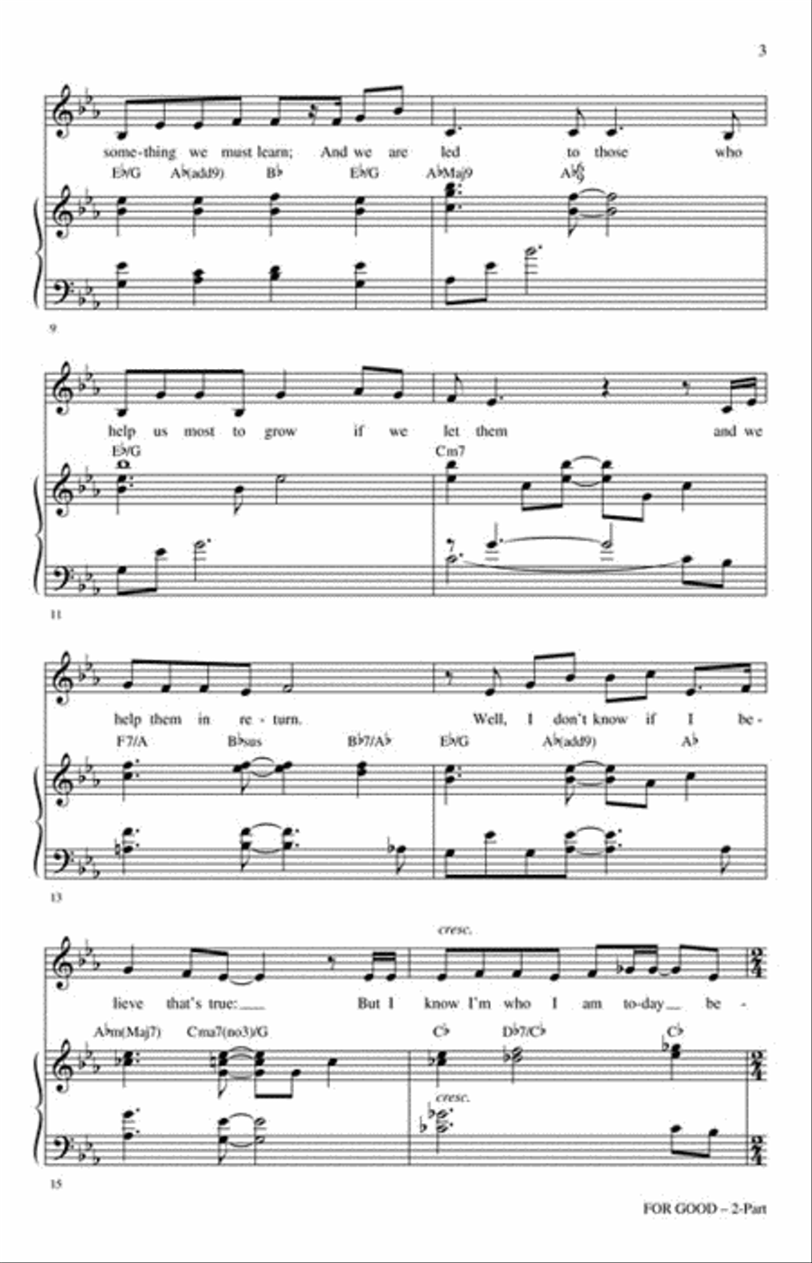 For Good 2-Part scores gallery preview page 3