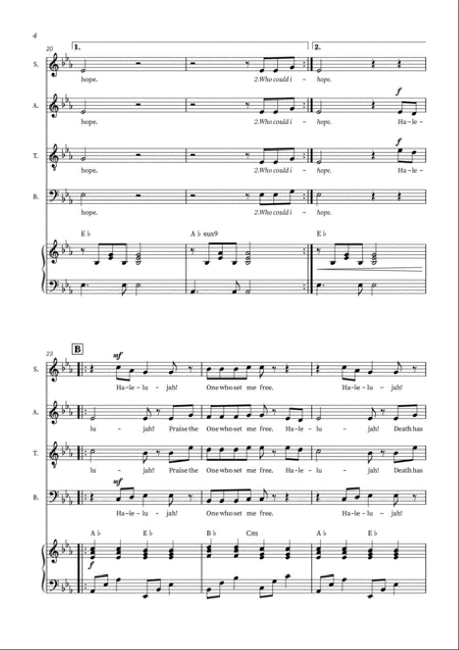 Living Hope 4-Part scores gallery preview page 4