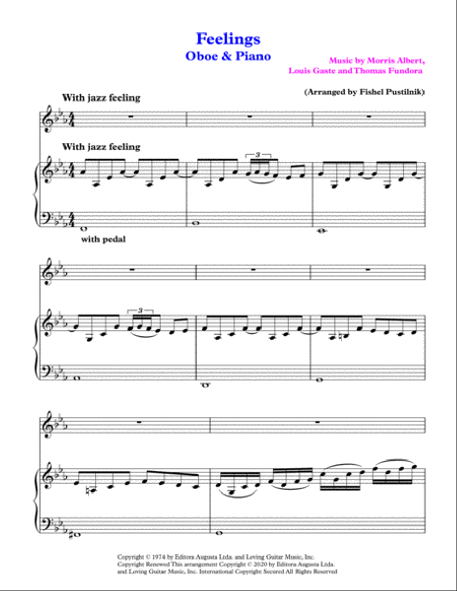 Feelings (?dime?) Piano scores gallery preview page 2