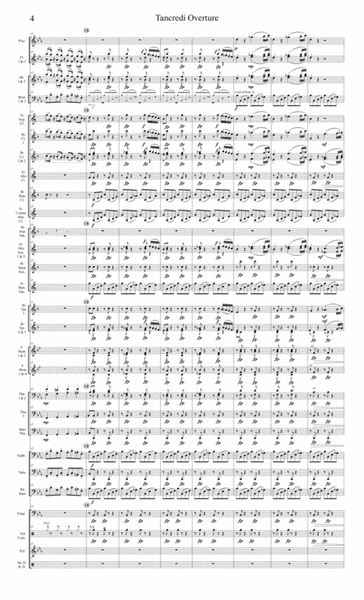Tancredi Overture (full score) image number null