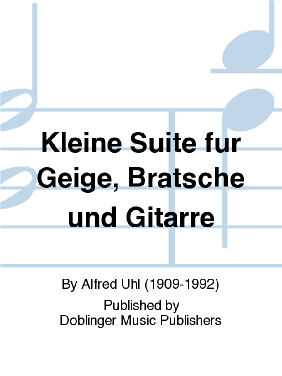 Kleine Suite fur Geige, Bratsche und Gitarre Violin scores gallery preview page 1