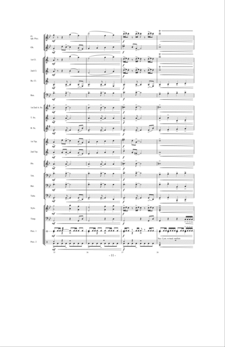 Tailspin! Tailspin! Concert Band scores gallery preview page 10