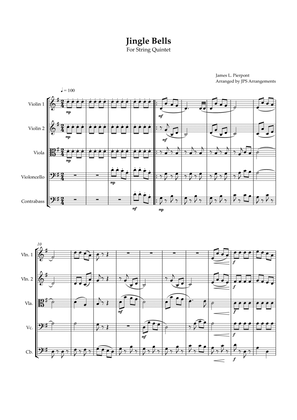 Jingle Bells for String Quintet in G major