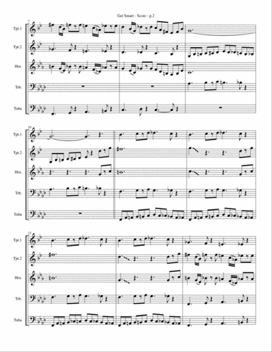 Get Smart Brass Ensemble scores gallery preview page 2