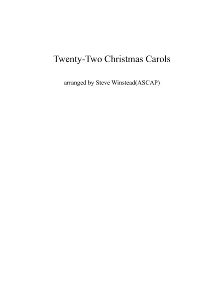 Twenty-Two Christmas Carols for Concert Band image number null