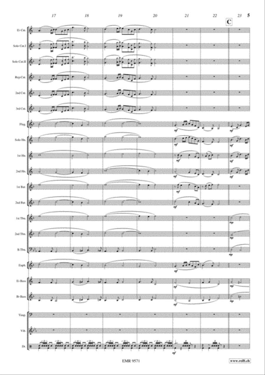 Highland Cathedral Brass Band scores gallery preview page 6