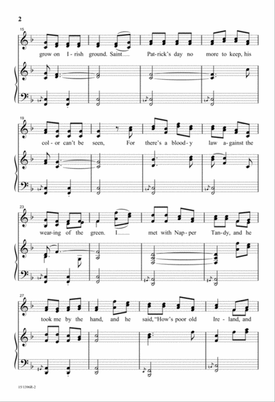 Three Irish Folk Songs Divisi scores gallery preview page 2
