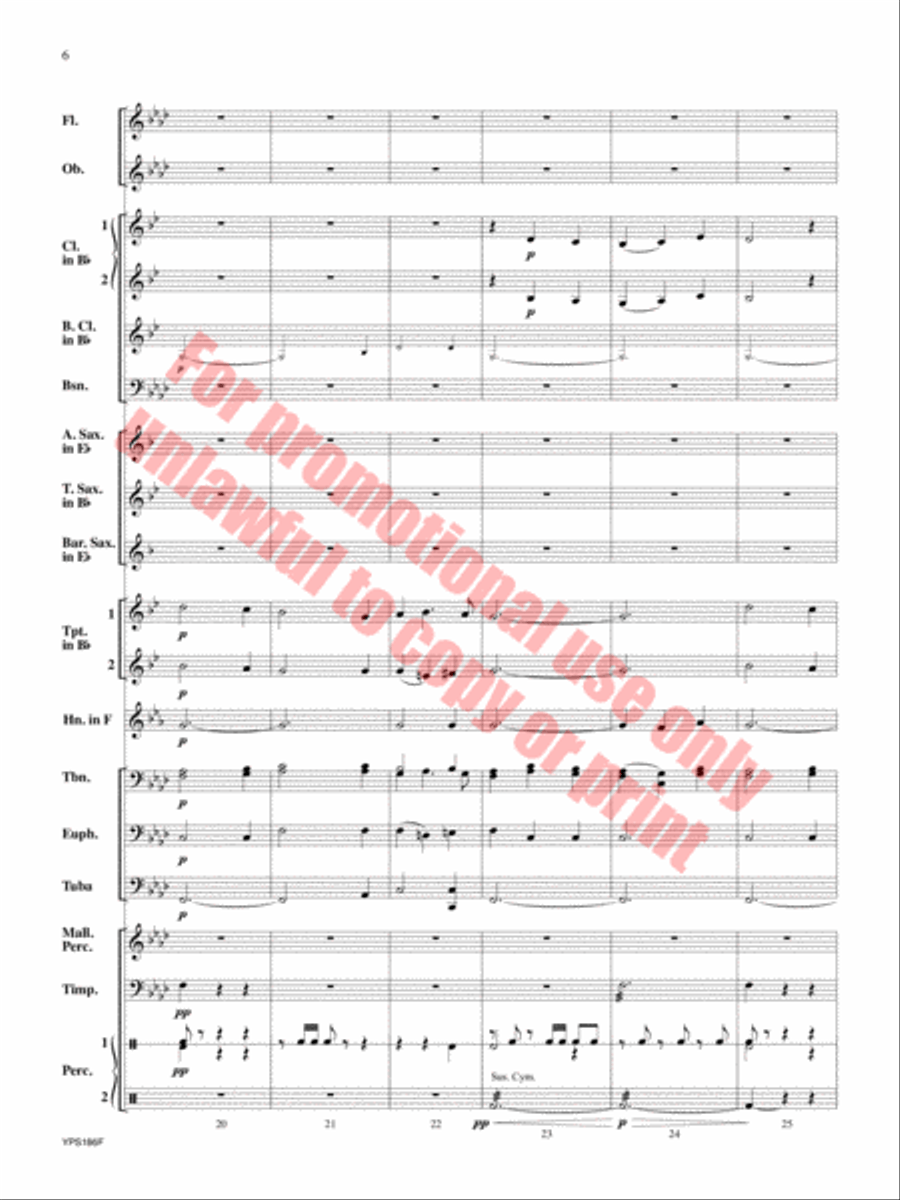 Renaissance Canzona Concert Band scores gallery preview page 7