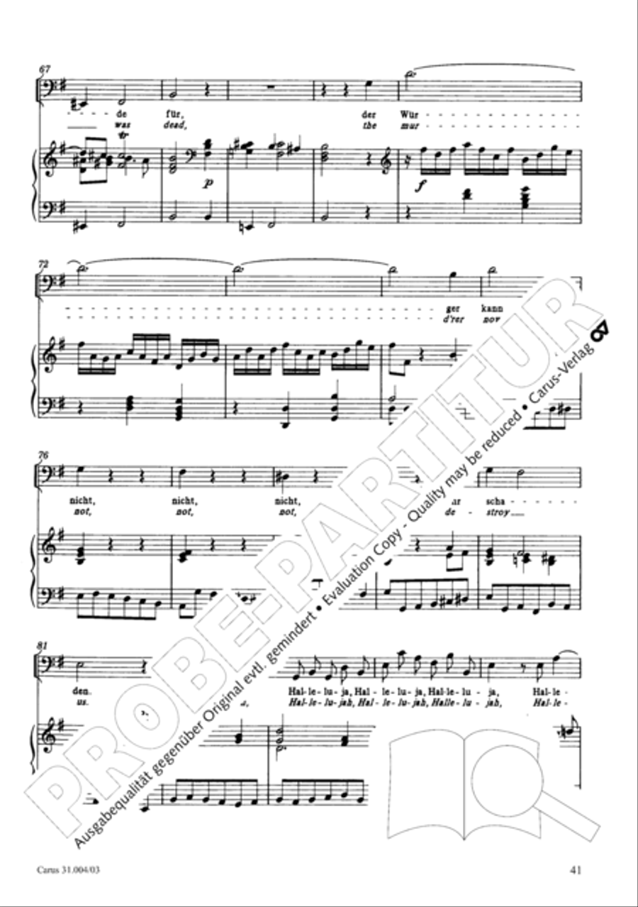 Christ lay in death's cold prison (Christ lag in Todesbanden) 4-Part scores gallery preview page 42