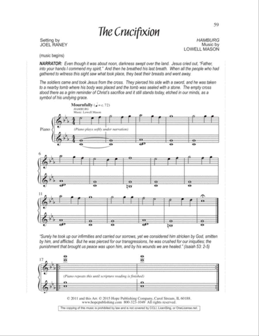 We Remember Calvary (SAB) 3-Part scores gallery preview page 62