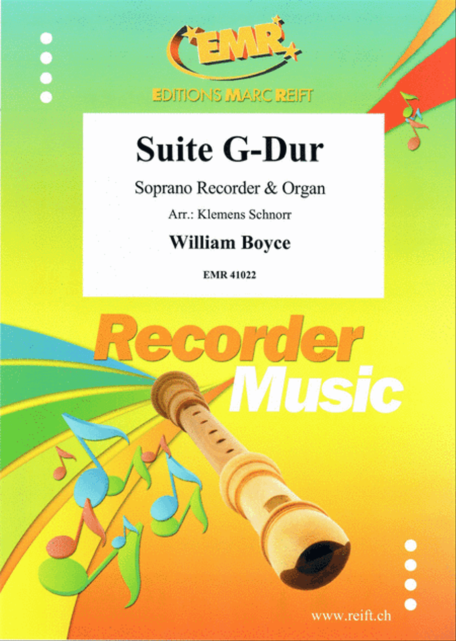 Suite G-Dur Soprano Recorder scores gallery preview page 1