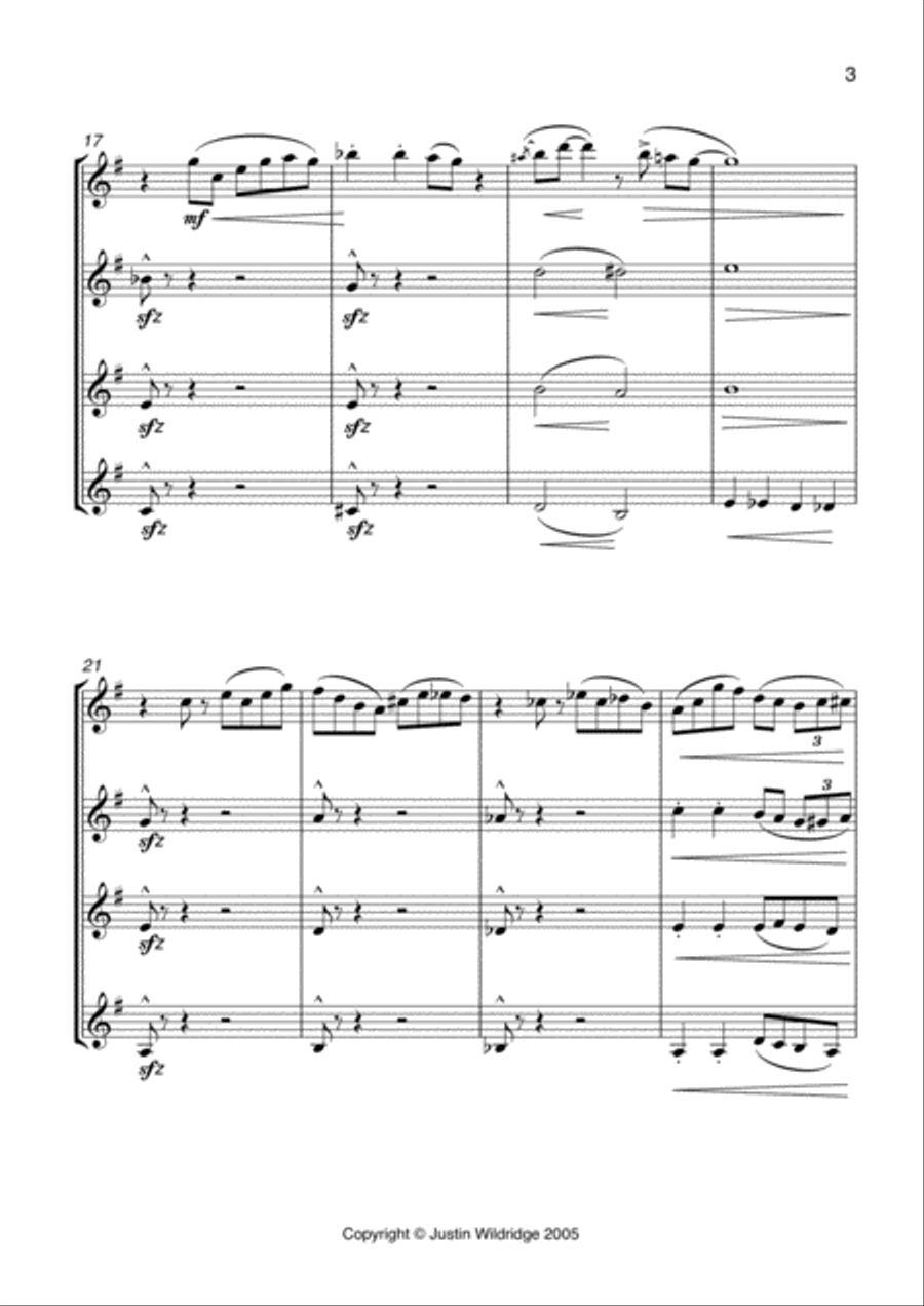Gee Whiz Gee Whiz Woodwind Quintet scores gallery preview page 3