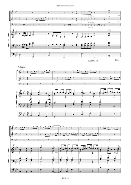 Fanfare & Chorus from „Ihr lieben Christen, freut euch nun" Version in Bb, C & D - arrangement for