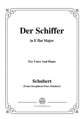 Schubert-Der Schiffer,in E flat Major,for Voice&Piano