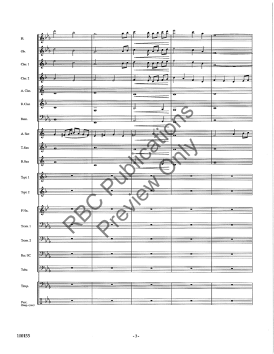 Lyric Essay Concert Band scores gallery preview page 6
