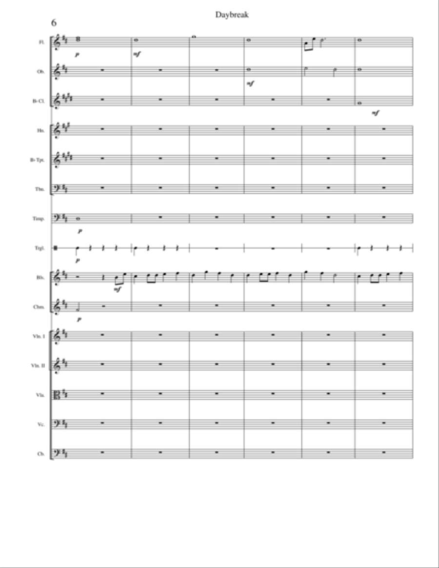Daybreak Large Ensemble scores gallery preview page 6