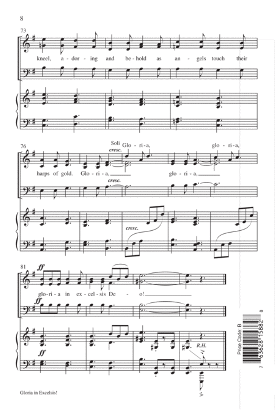 Gloria in Excelsis! 4-Part scores gallery preview page 9