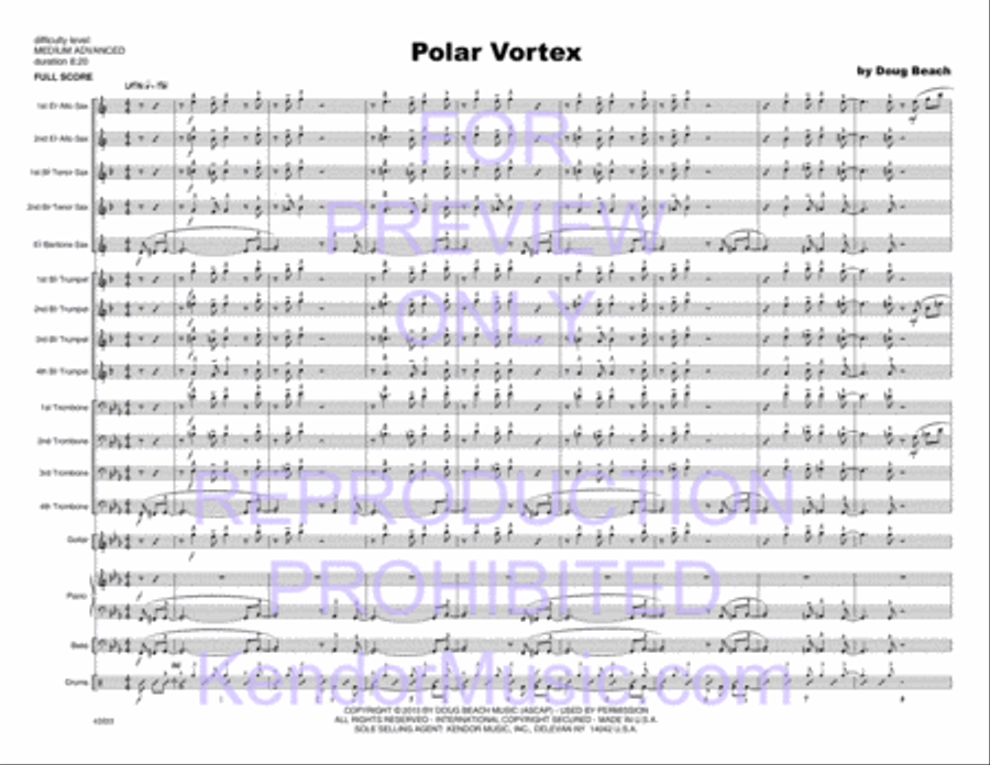 Polar Vortex Polar Vortex Jazz Ensemble scores gallery preview page 2