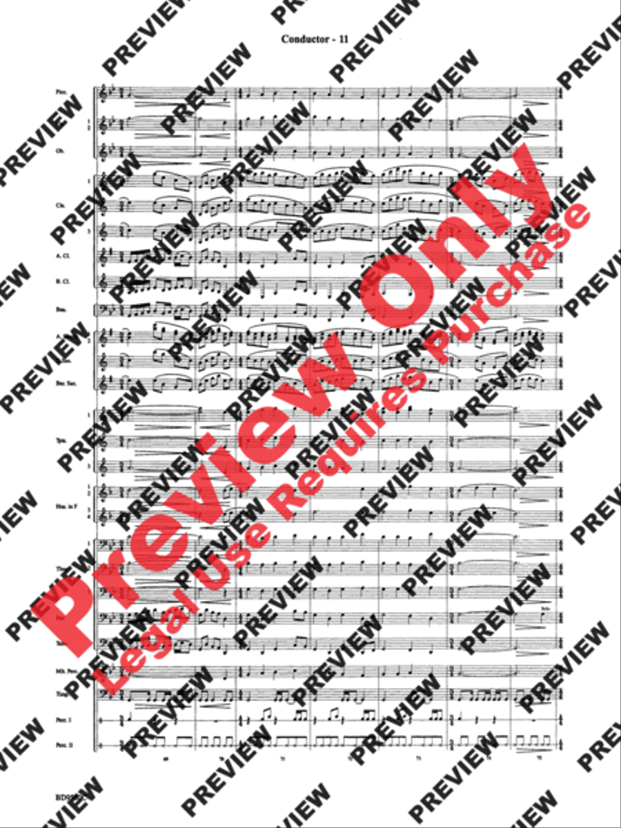 Twas in the Moon of Wintertime Concert Band scores gallery preview page 13