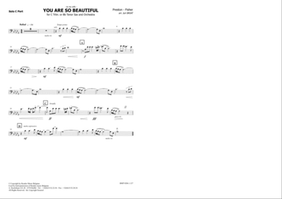 You Are So Beautiful You Are So Beautiful Brass Band scores gallery preview page 2