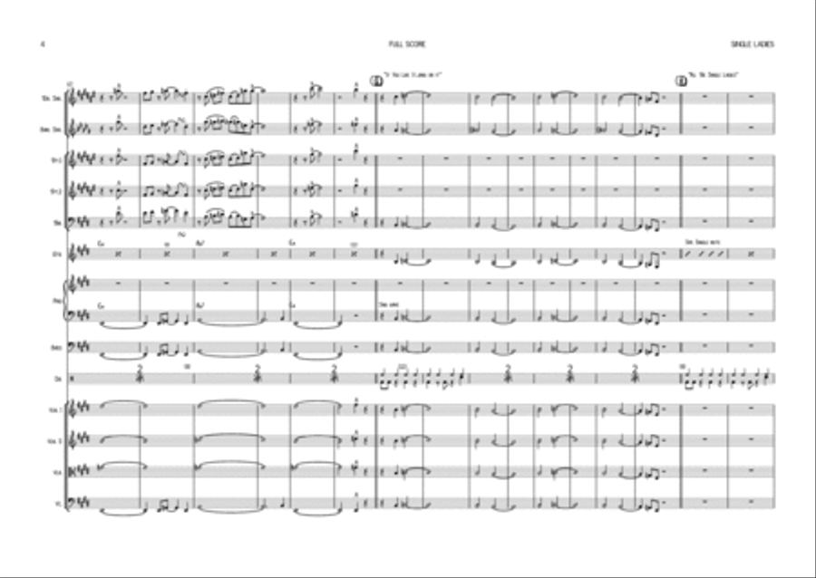 Single Ladies (Put A Ring On It) Tenor Saxophone scores gallery preview page 4