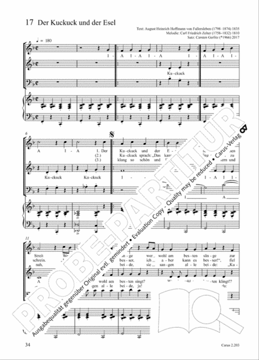 Loreley. Folk songs for choir (Loreley. Volkslieder fur Chor) Choir scores gallery preview page 41