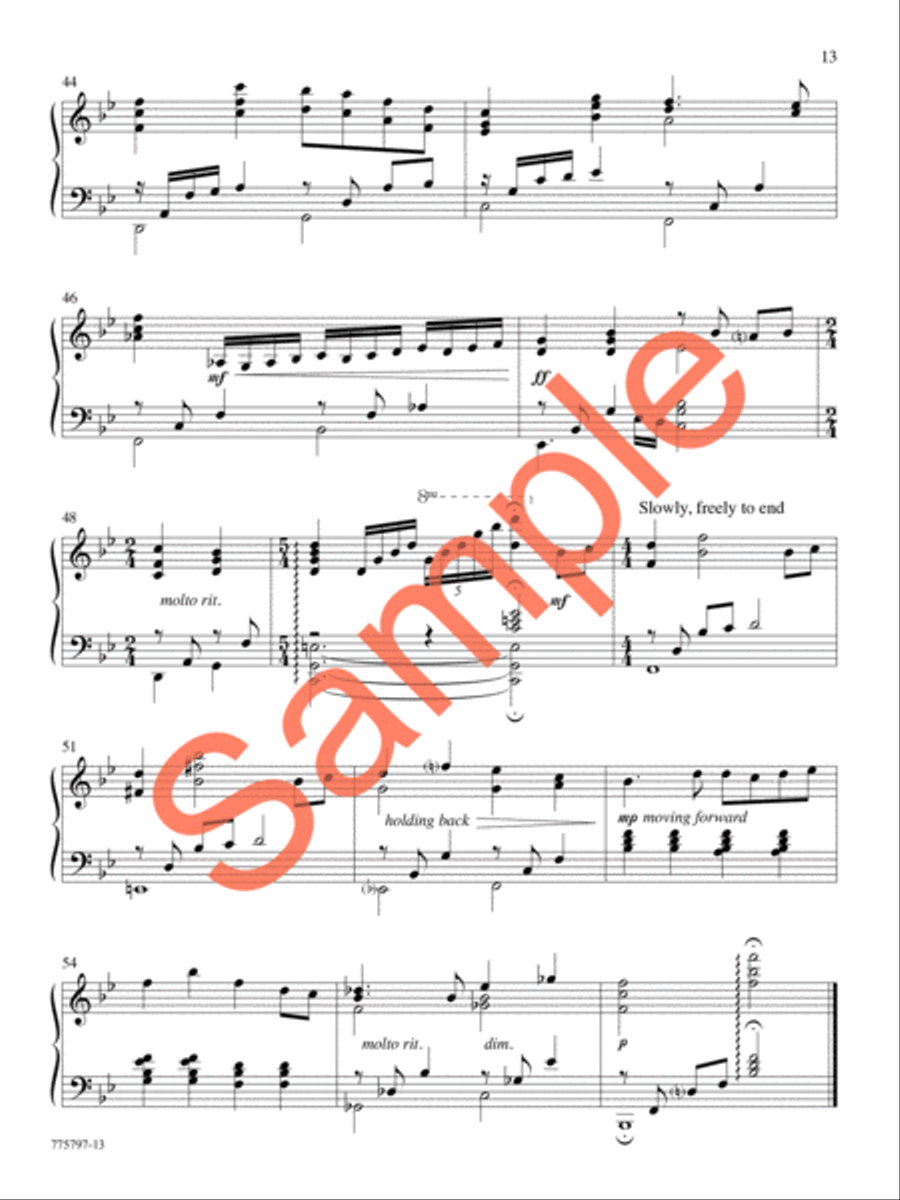 A Journey of Faith Piano Solo scores gallery preview page 12