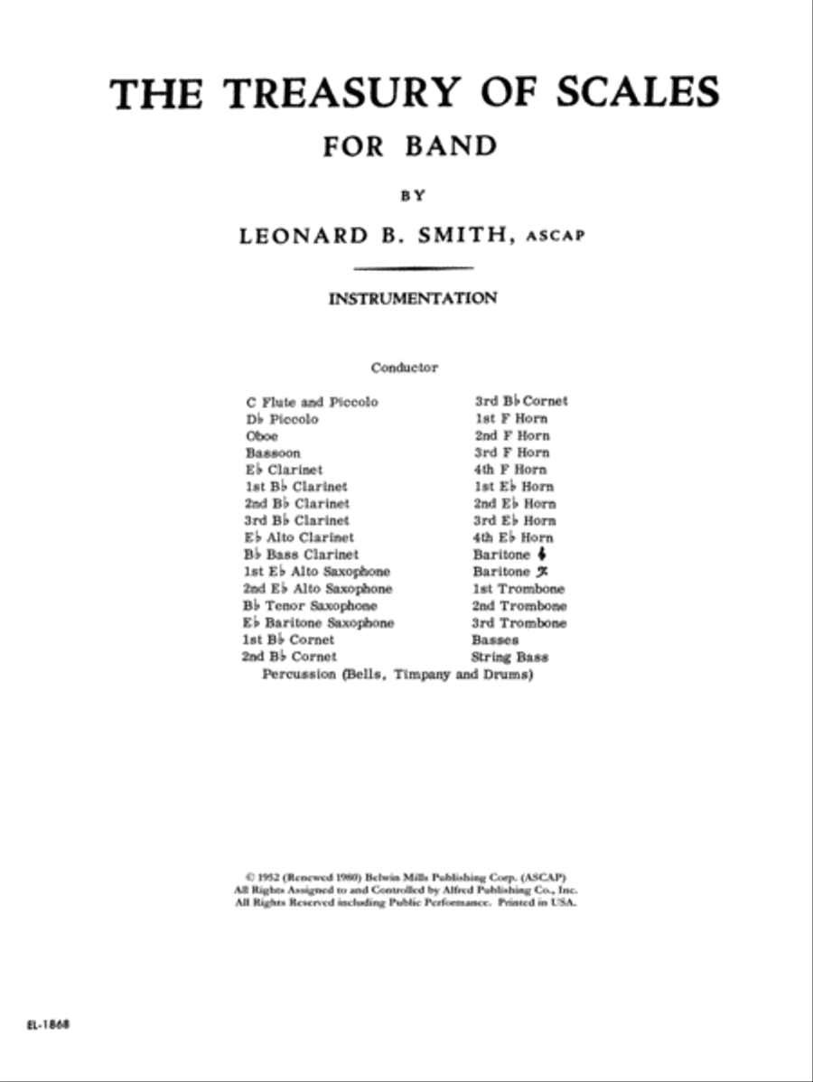 Treasury of Scales for Band and Orchestra Chamber Orchestra scores gallery preview page 2