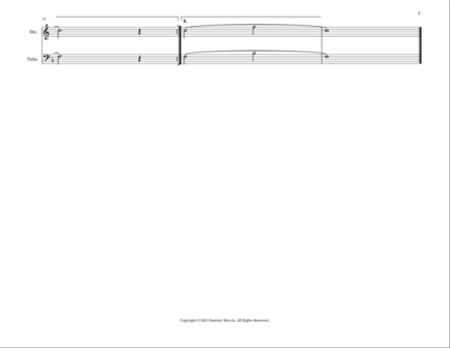 Good King Wenceslas Brass Duet scores gallery preview page 2